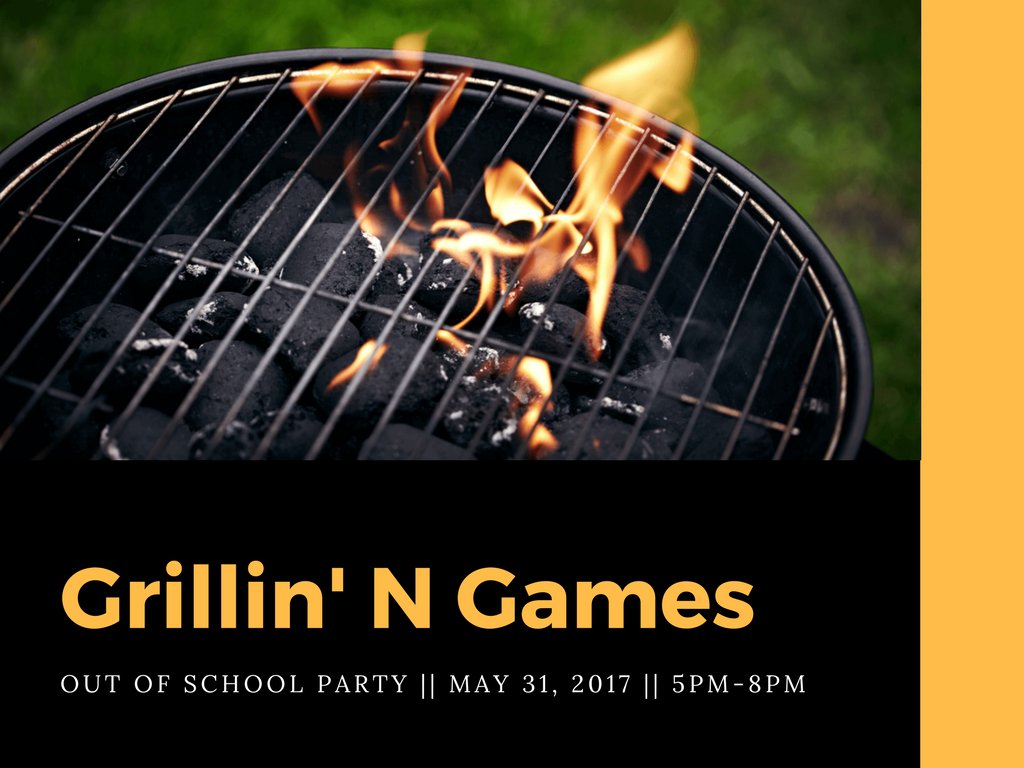 StudentsHP's tweet photo. Grillin' N Games is TONIGHT! High schoolers, join us from 5-8 for burgers, dogs, Mario Kart, corn hole, a giant slip and slide, and more! https://t.co/oRFxS6J90q