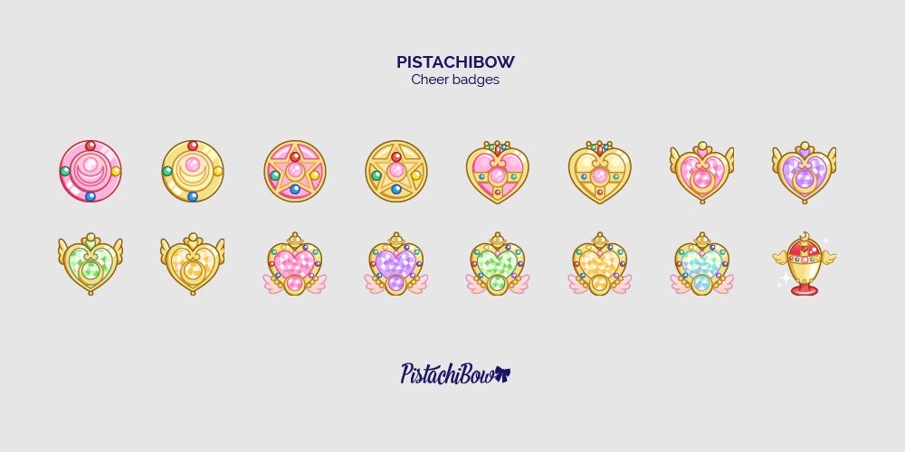 Twitch Subscriber Badges: Sailor Moon