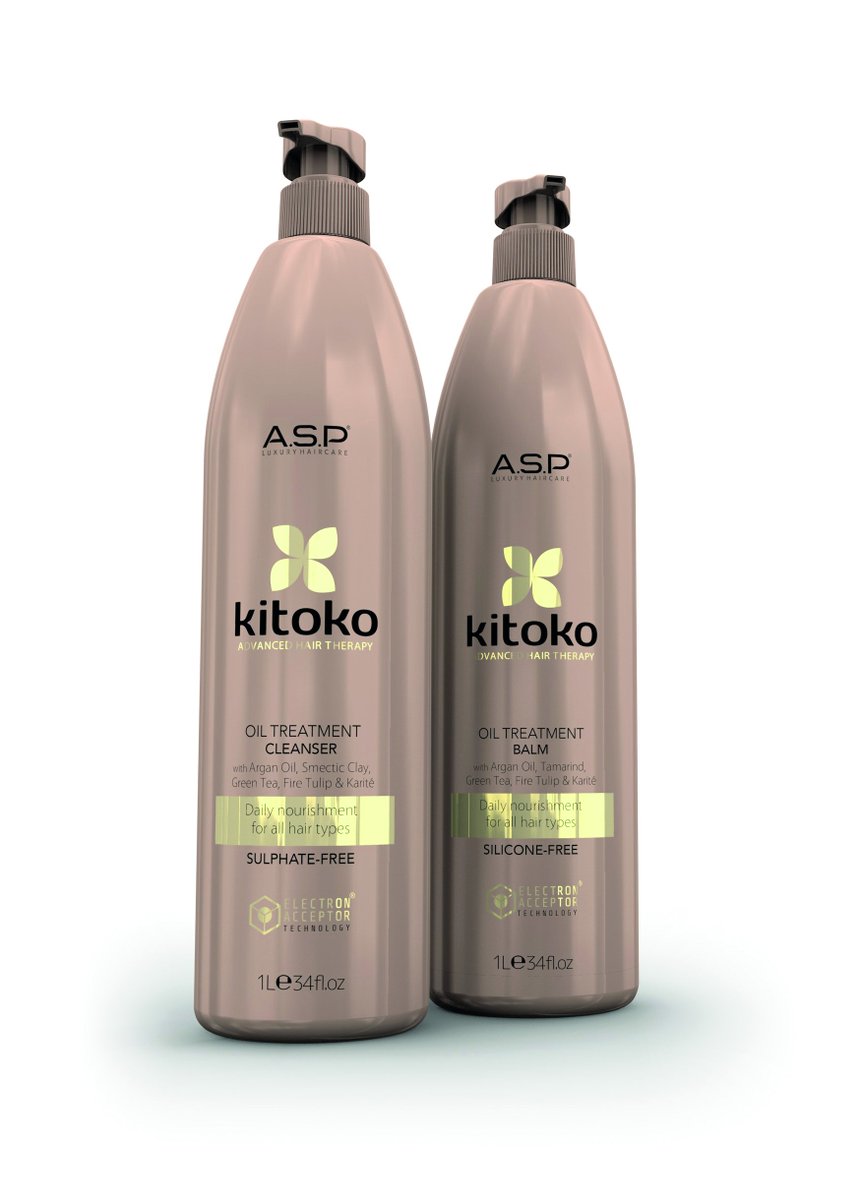 asphair's tweet photo. We know how much you guys love our #KitokoOil Cleanser & Balm in the salon, so due to popular demand we're now launching them in 1L sizes! https://t.co/SipAuwCyPY