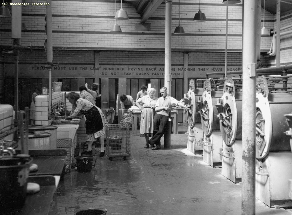 archivesplus's tweet photo. Armitage Street Baths and Wash-Houses after modernisation #Manchester, 1946. https://t.co/QwX6jXZ48x