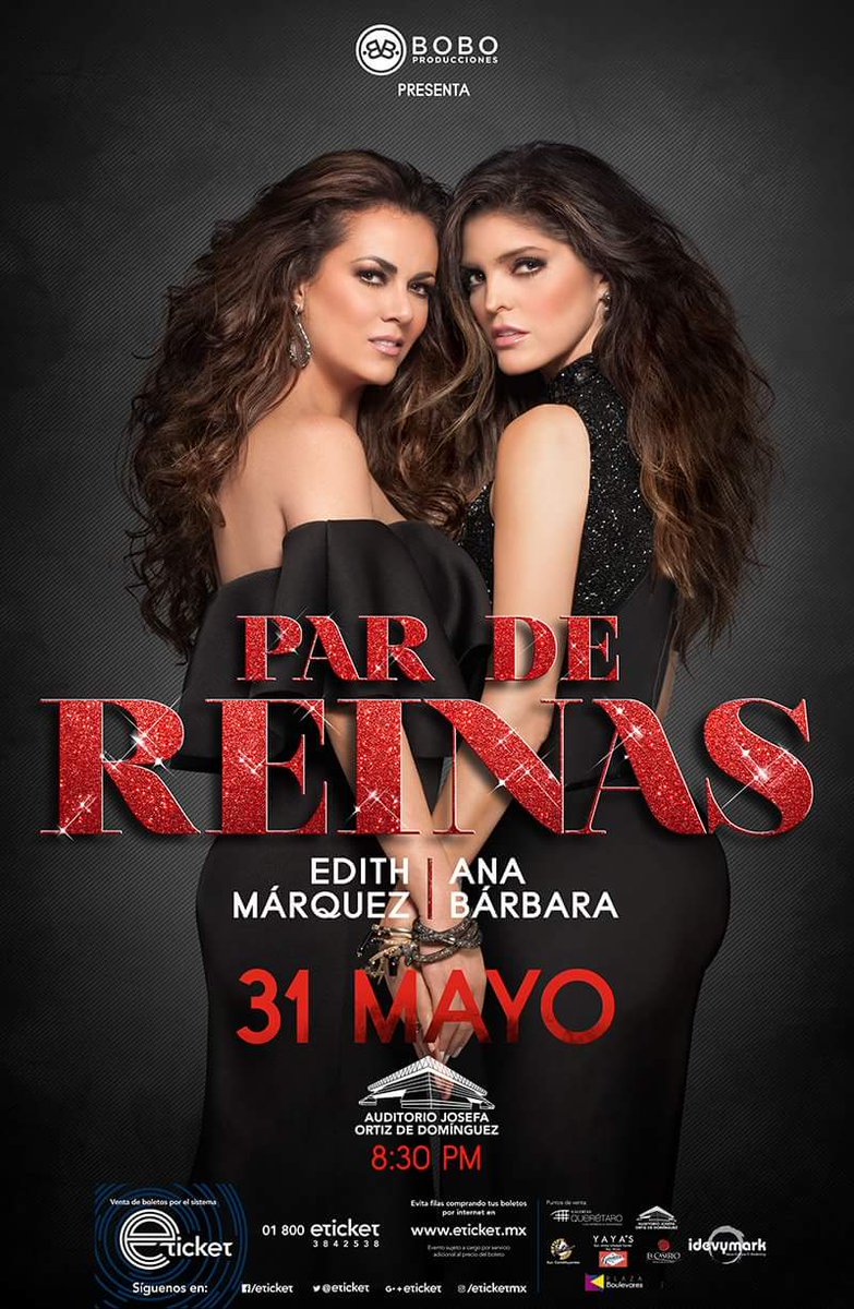 MentesDMx's tweet photo. Sociales | Par de Reynas En Querétaro.
La cita es el 31 de Mayo, 8:30 Pm. Auditorio Josefa Ortiz De Domínguez.
Boletos en @eticket https://t.co/iSoiPfMPqK
