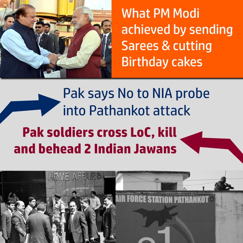vellurtweets's tweet photo. Modi ji, next time you invite ISI or enjoy cake in Pak, remember the wise Dr Singh wanted nothing to do with them #uturnModi #3yearsfailed https://t.co/P8bKDfQOEK