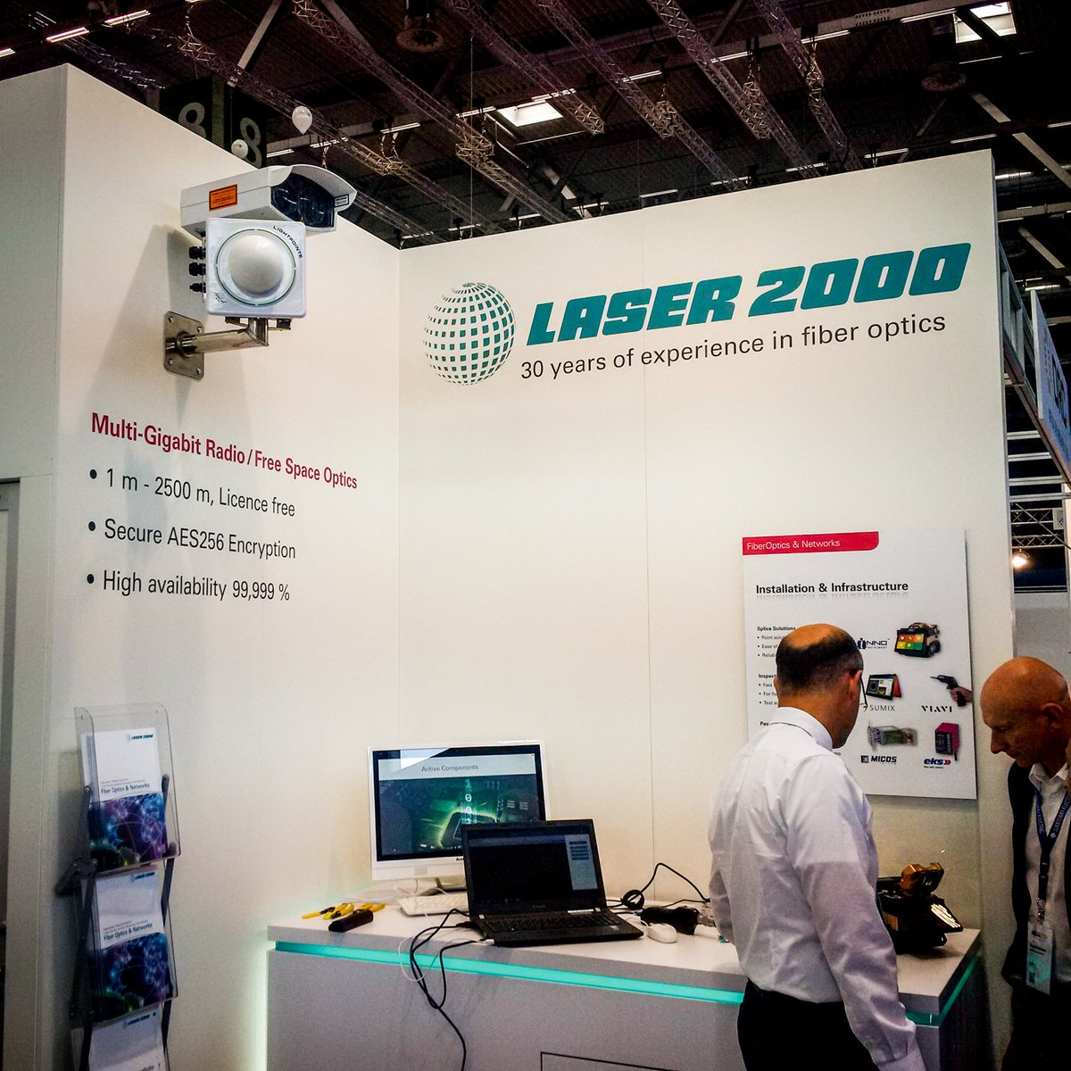 LightPointeCom's tweet photo. LightPointe Exhibition Angacom 2017, Cologne Germany #Laser2000 Germany/Austria AireBridge SX &amp; AireLink SX 60GHz #FSO #Wireless https://t.co/x16ZinQJJV