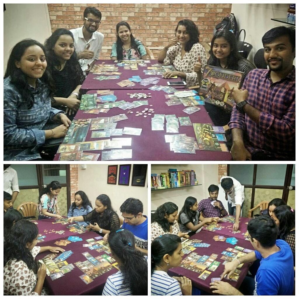 TabletopNerds's tweet photo. Had an awesome time hosting #7wonders #boardgamenight @boardgameadda 

#boardgames #tabletopnerds #mumbai #boardgamegeek #boardgamesmumbai https://t.co/8sPoImTIUq