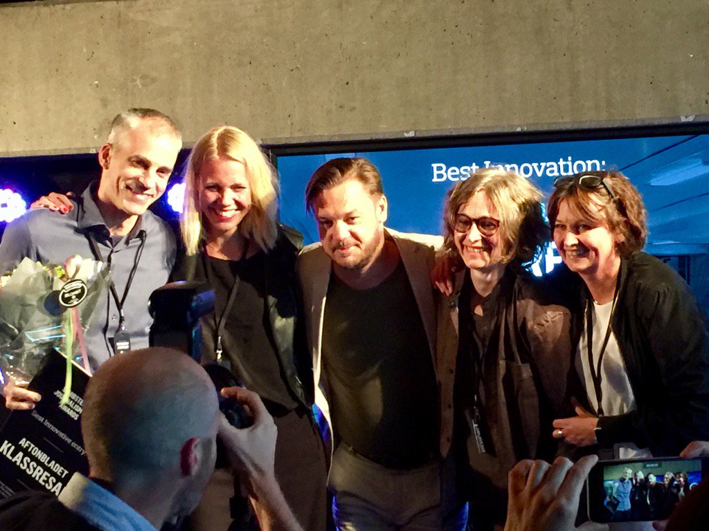 sofiaoo's tweet image. Yes! RT @magnusringman: Hurra! Aftonbladet vann "Bästa innovation" på Schibsted journalism awards.