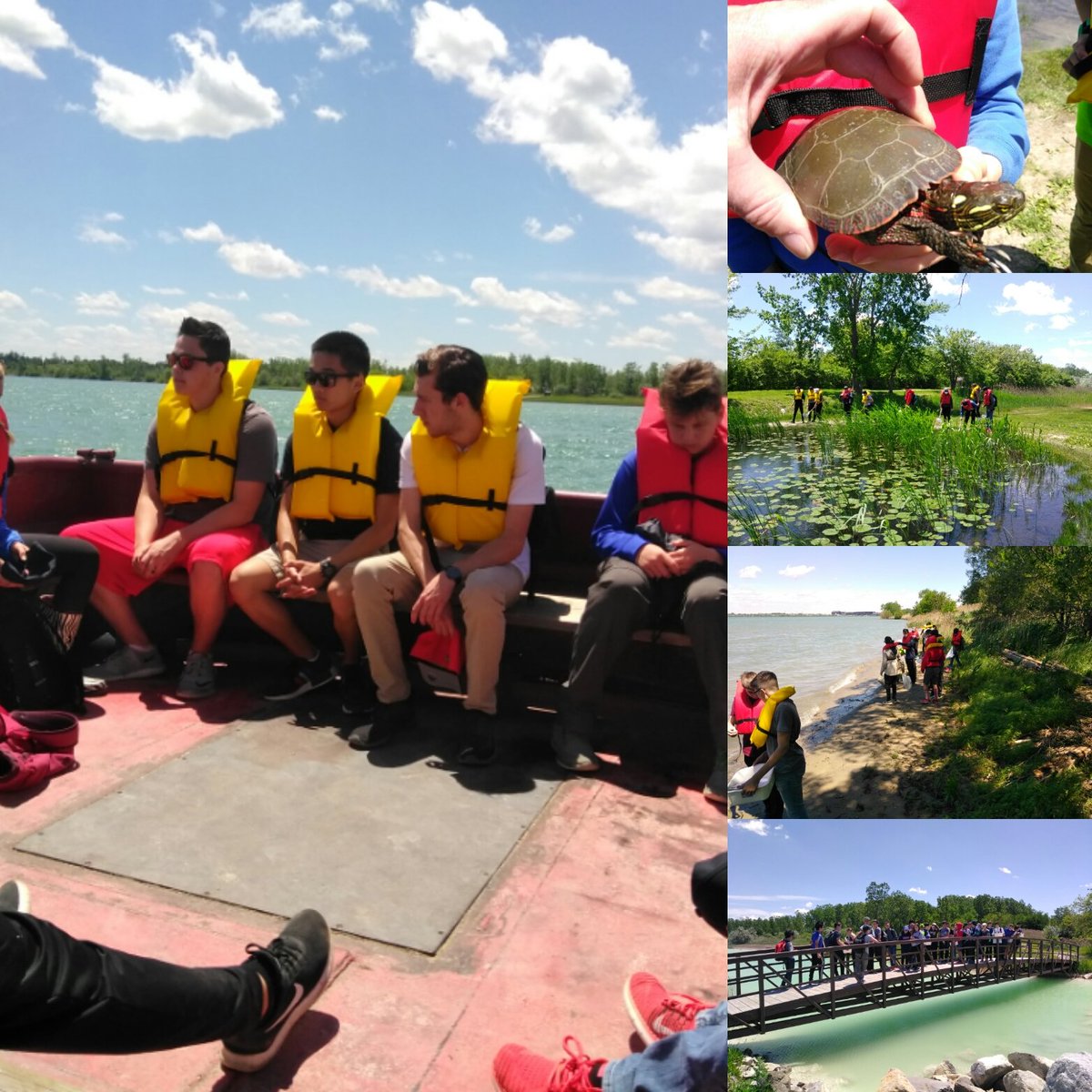 Day 4:. Holy Names C.H.S. grade 9 and 12 had a great day exploring Fighting Island.