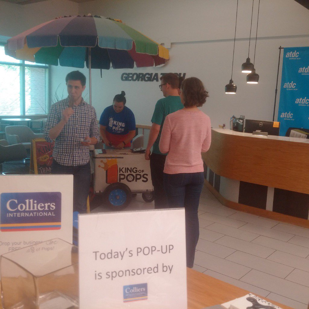 atdc's tweet photo. Today's pop-up sweetness is @kingofpops, brought to you by @Colliers. #yum https://t.co/GFkAqrdADA