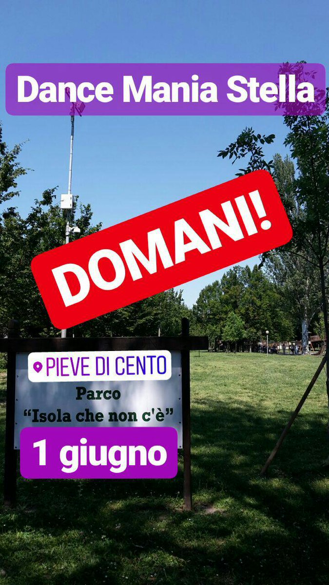 DanceManiaParty's tweet photo. Domani alla Baracchina Stella di #PieveDiCento arriva il #DanceManiaStella! Nuovo orario, dalle 19 alle 23: #DanceManiaParty ad aperitivo! https://t.co/oMybnRw2iM