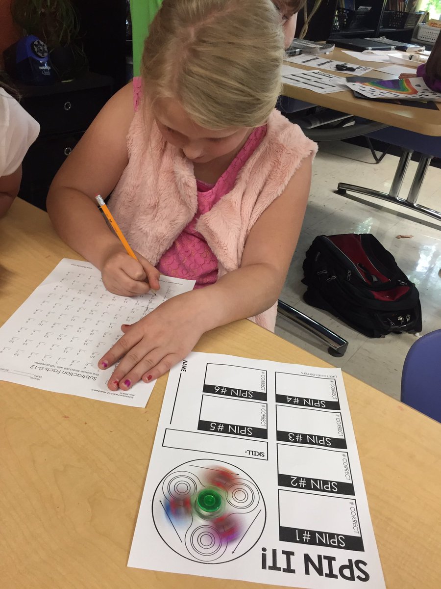 jtsdnixa's tweet photo. Fidget Spinners used as timers in math to practice fluency. #lowder2 https://t.co/M9iR6bkwLQ