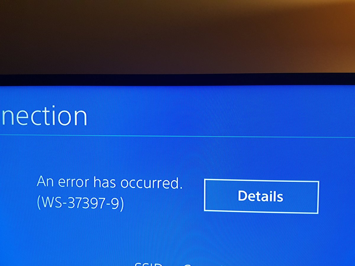 Ошибка на ПС 4 WS 44949 0. An error occurred ps4 турецкий