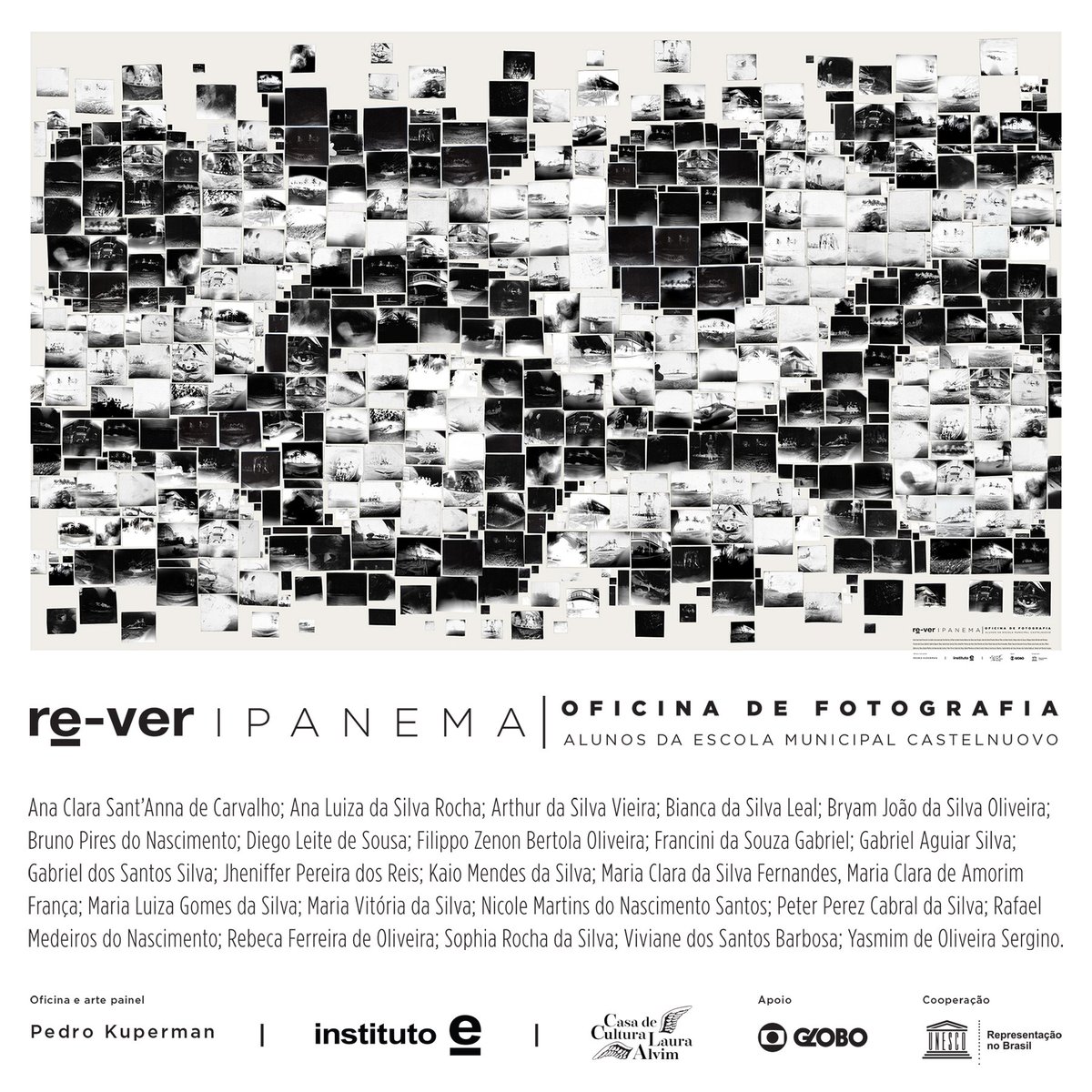 UNESCOBrasil's tweet photo. Até 04/06, está exposto na Casa Laura Alvim, no Rio, painel criado com fotos de crianças da Escola Municipal Castelnuovo @institutoe_org https://t.co/hXi3PGEl4k