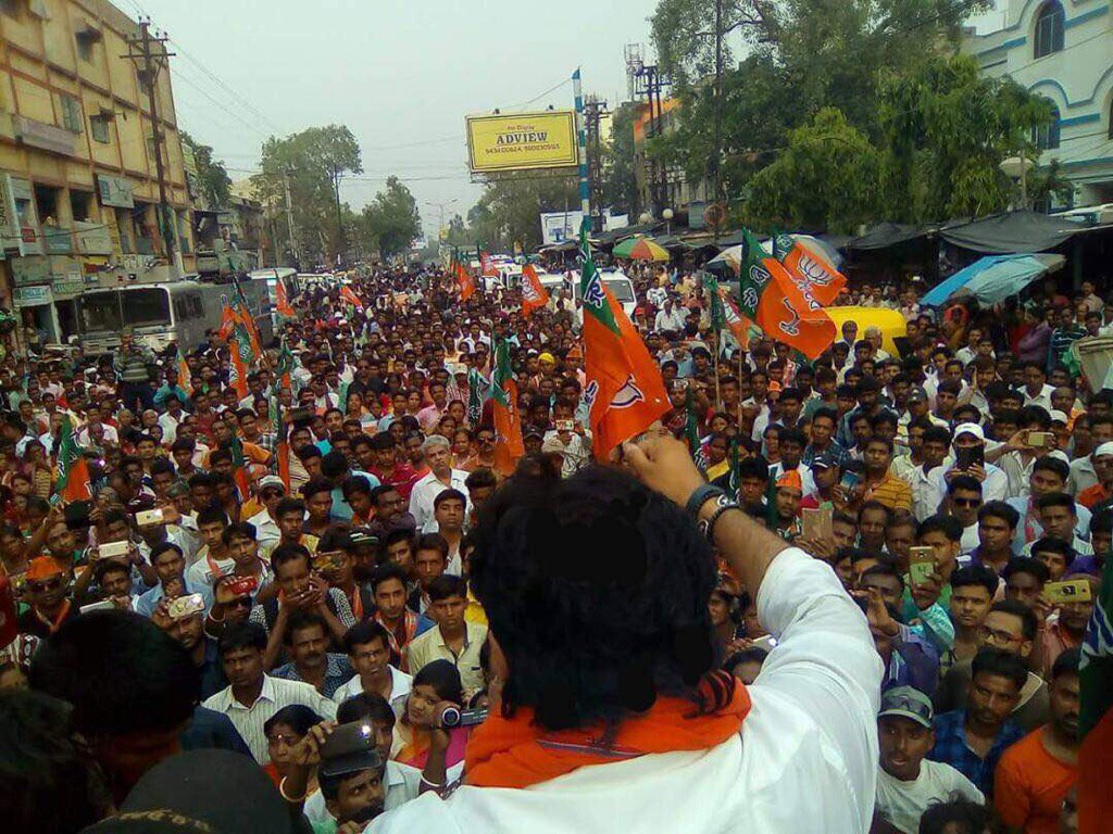SuPriyoBabul's tweet image. Addressed a huge rally in Asansol today against rampant corruption&amp;amp; an  inefficient Corporation with @DilipGhoshBJP