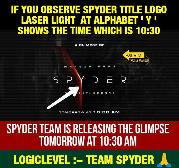 urstrulyGouse's tweet image. Logic Level:- @ARMurugadoss 👏👏
#SPYderTeaserOnTheWay