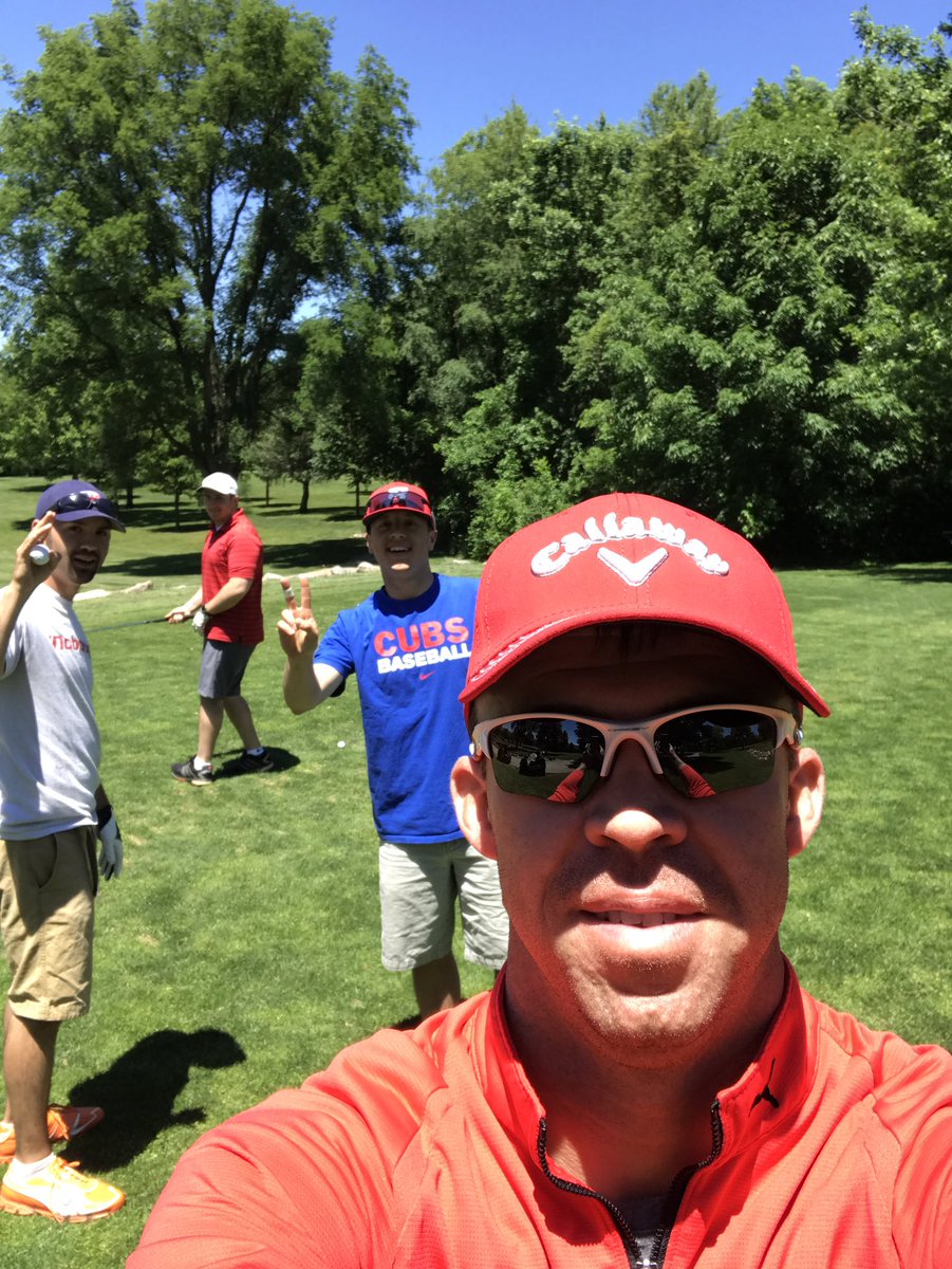 MFjelland's tweet photo. Hitting the links today with the crew... word must of got out though that we were playing.  #EmptyCourse https://t.co/repCOJIxwj