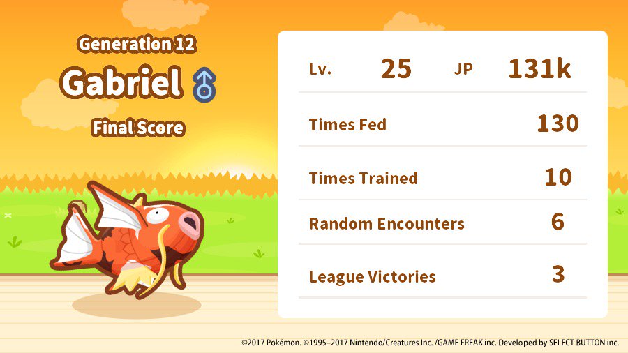 wearedittos's tweet photo. Gabriel reached its
max level! Whooeeee! #Magikarp https://t.co/BUE8NeczC0 https://t.co/6wGNgrs6ro