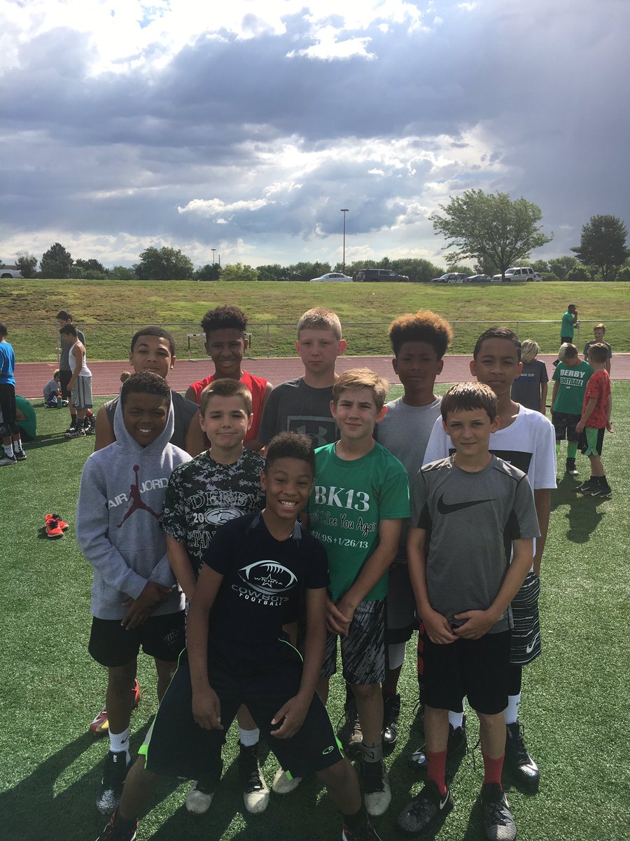 DBcoachDerby's tweet photo. Along w/ getn ready 4 the '17 season, we r also prepping 4 the future. Middle school 7on7 camp this week. Many talented future Panthers #WTD https://t.co/QllbckXxm7