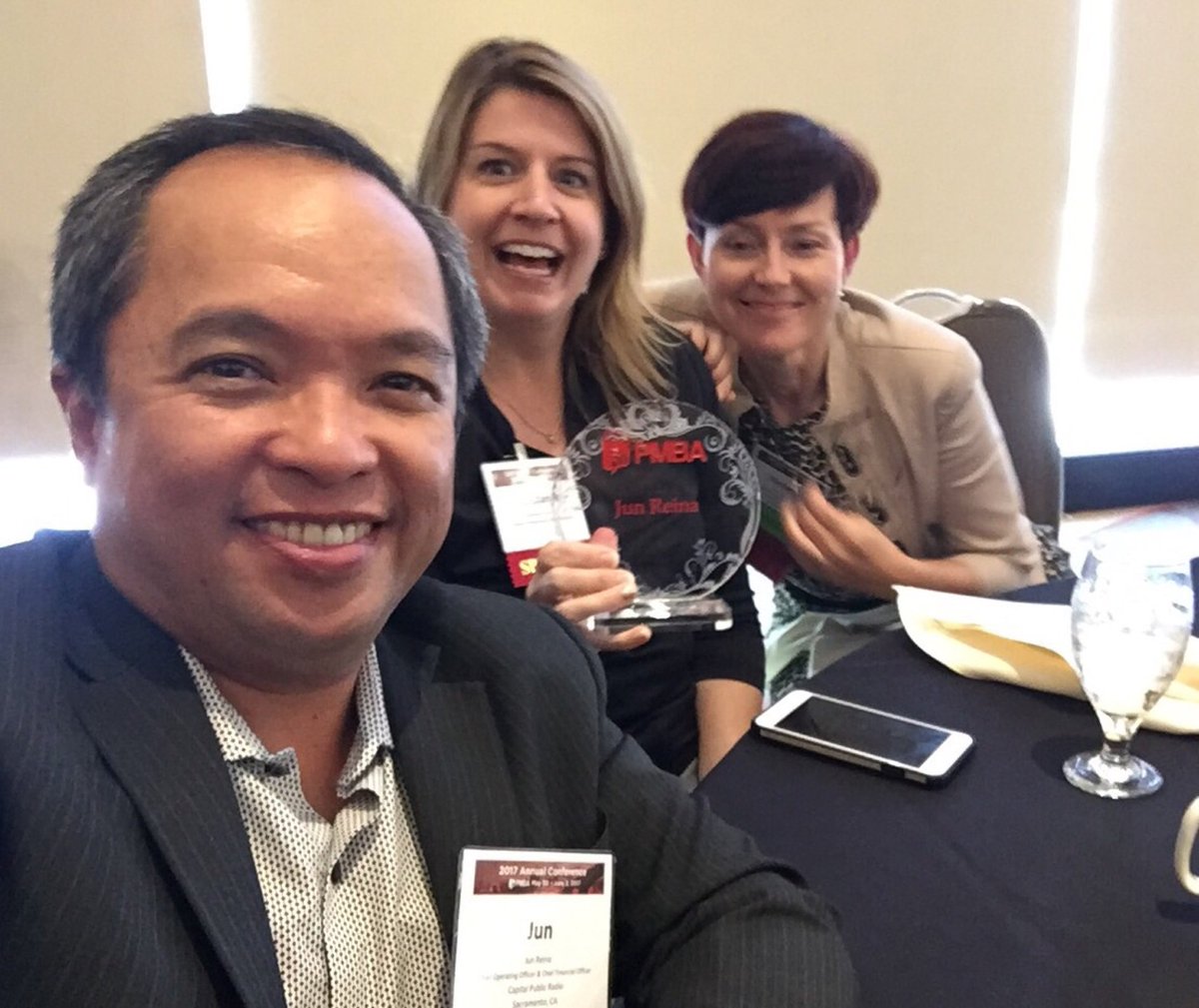jreina12's tweet photo. #pmba17 Great lunch. Greetings from the CapRadio team. - https://t.co/gb5lwKGuZL https://t.co/fPzE2eEVkz