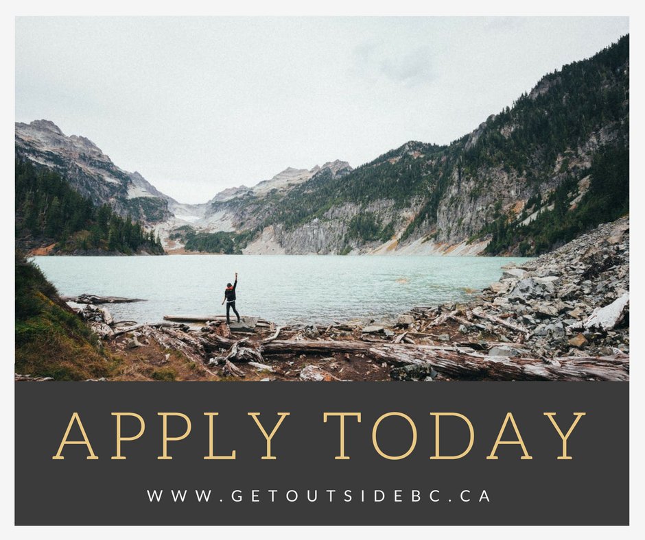 Applications close in 4 days! Get outside this summer and explore nature with <a href="/CPAWSbc/">CPAWS BC</a>  getoutsidebc.ca