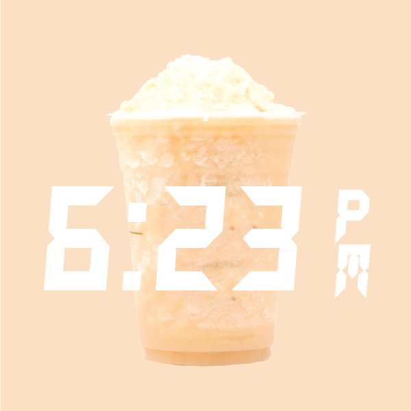 6:23PM - Grapefruit Smoothie 

SUNSET ON THE BEACH: inspired by the vibrant, beautiful colors of the sky at sunset. 

#Caffebene #Summer