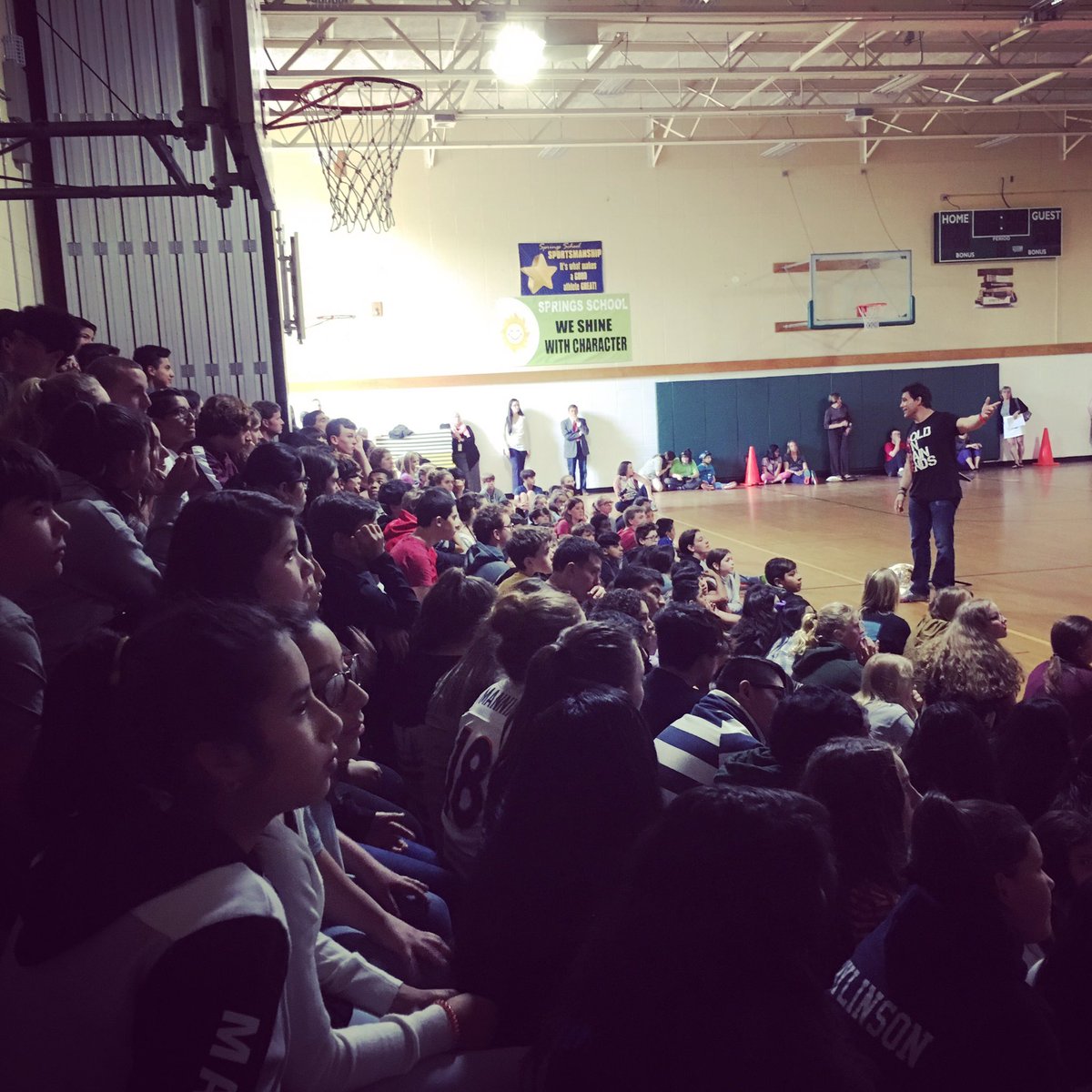 MarcMero's tweet photo. What a great day in the Hamptons! Presented to Spring School & Montauk School in East Hampton, NY. #TimeisNowTour https://t.co/mI1OsLWyWF