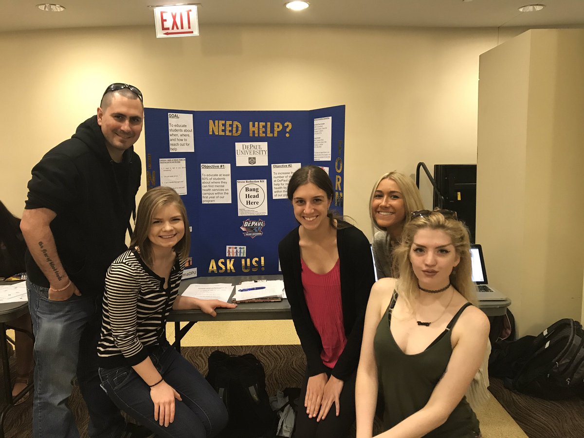 mdemoya's tweet photo. So proud of my PR Principles class &amp; their great work for the #MHADFair Creative &amp; informative. Great close to mental health awareness month https://t.co/tSG6YlaCFA