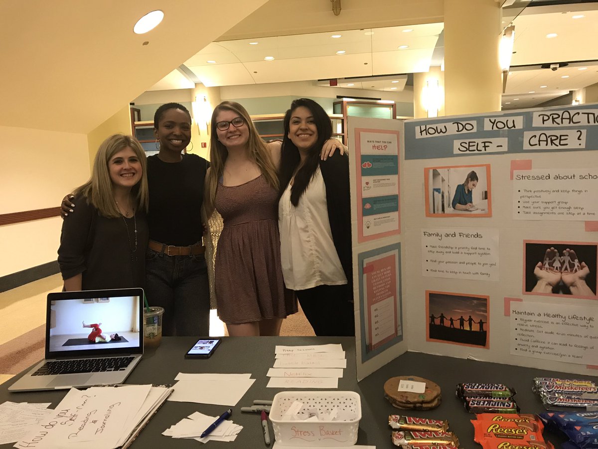 mdemoya's tweet photo. So proud of my PR Principles class &amp; their great work for the #MHADFair Creative &amp; informative. Great close to mental health awareness month https://t.co/tSG6YlaCFA