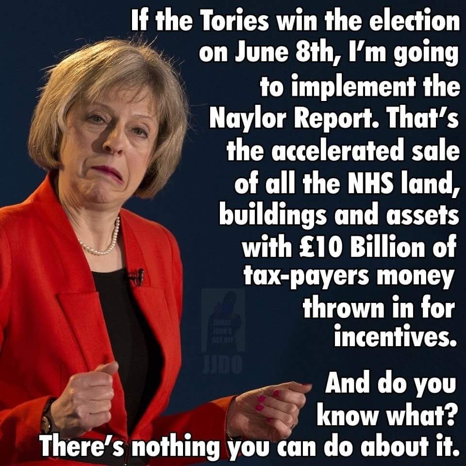 #ThersaMay's Tories are thieves - it's all in the name 
'Tories: derived from the Irish insult 'tóraidhe' meaning 'robber' or 'thief''