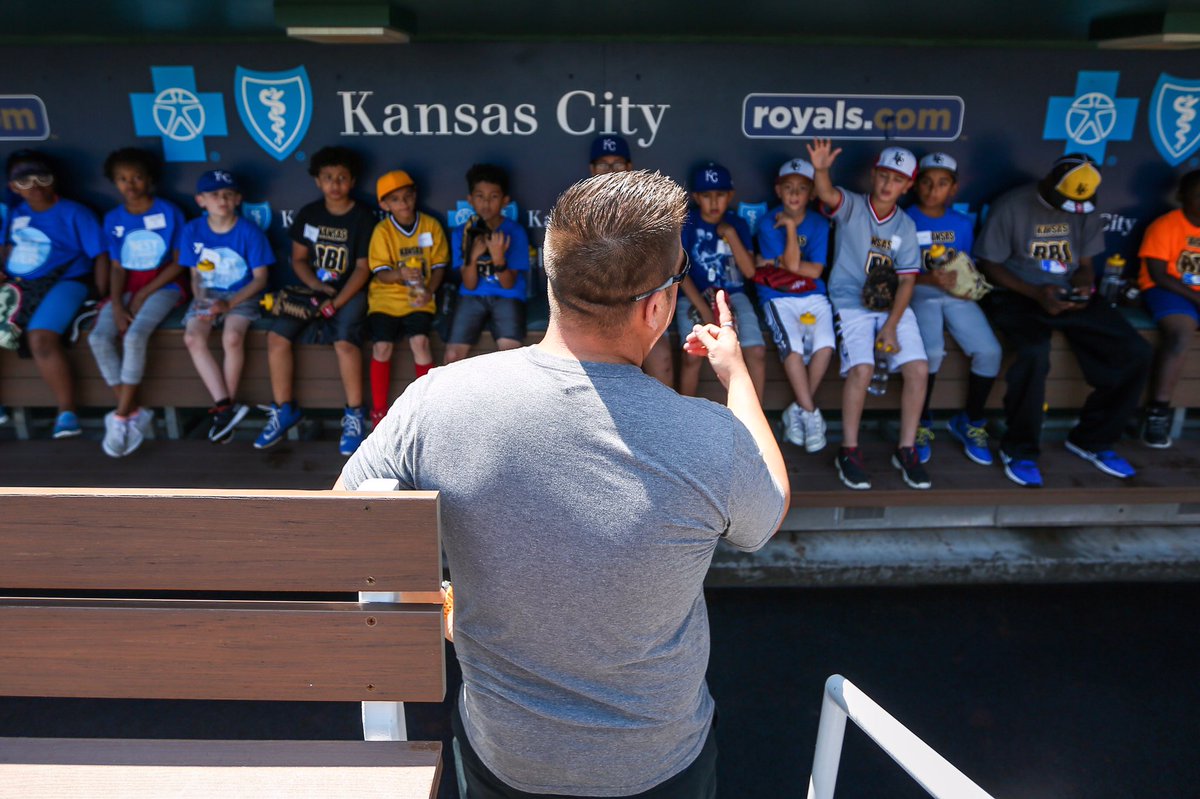 Royals's tweet photo. Thanks to Alex Gordon, @MattStrahm, #Royals Trainers, @PBATS, @TheTHF &amp; @SunLifeUS for hosting today's PLAY clinic! https://t.co/YmnccIogIj https://t.co/l6xhbAXvmF