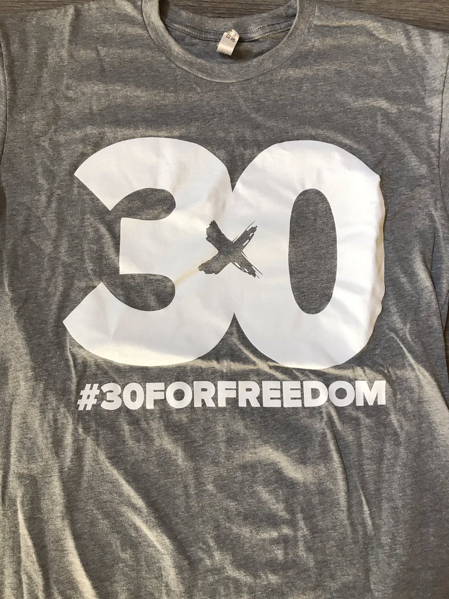 BrentSilkey's tweet photo. Loving my new @30forFreedomRun Iowa Chapter shirt!

Way to go Becky for putting on an amazing event on May 20! #30forFreedom #IowaChapter https://t.co/BS4QpXDv4B