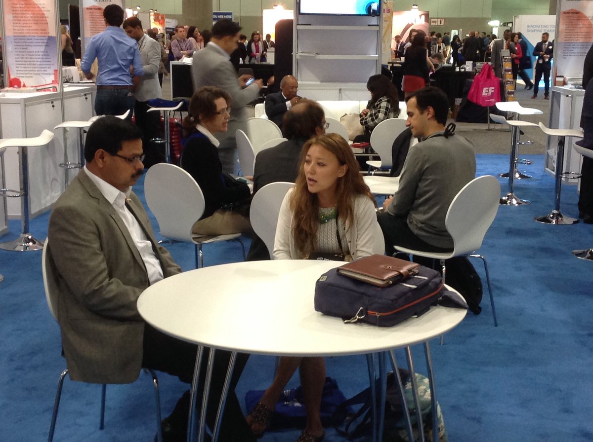 IndiaAtNafsa's tweet photo. #INDIAatNAFSA @TVMohandasPai @GhoshShobha @MinistryOfHRD Engaging Business Meetings at NAFSA2017 https://t.co/SZsbnKg73s
