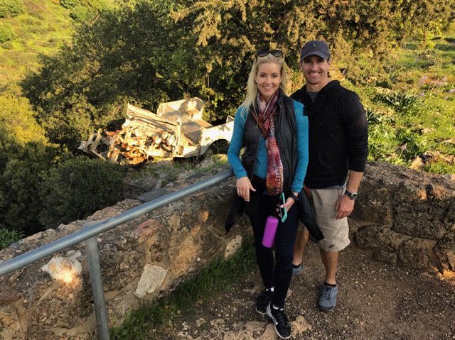 JeffMitchum's tweet photo. Jeff, @drewbrees, and his lovely wife Brittany in #Israel! Stay tuned for more from this group! https://t.co/qELZsLZRn6 https://t.co/SYLbhqNbV2