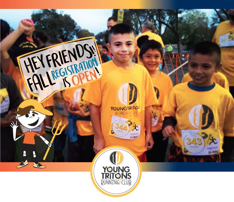 Fall 2017 Registration is OPEN &amp; we are looking for male coaches! Email info@youngtritonsrunningclub.org to get started! #youngtritons