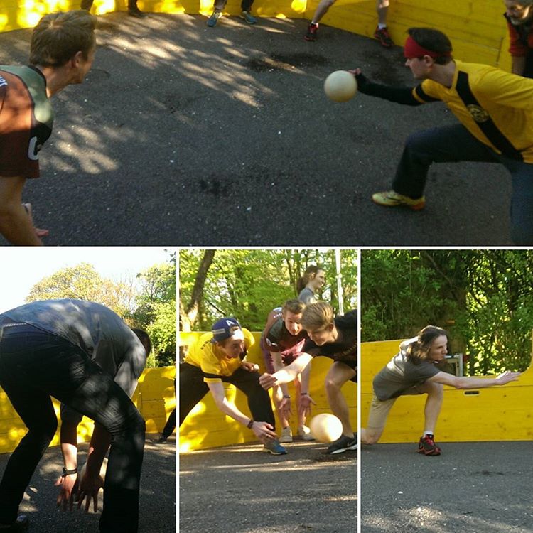 gagaballer's tweet photo. #gagaball with the #jugger players from Team  #munichmonks #hirschgarten #gagafit #gagapro https://t.co/FhKke08fMc