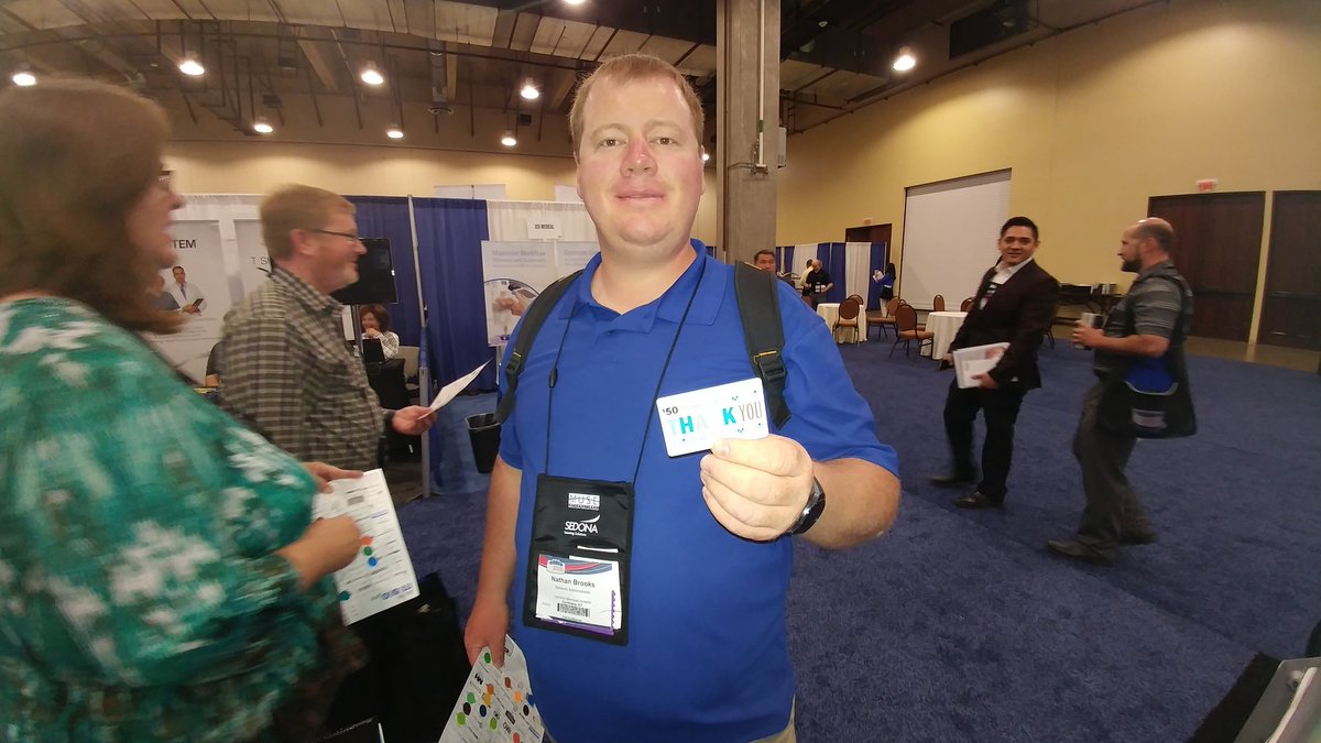 HCISolution's tweet photo. Gift card winner from @harrisonmemhosp @MUSEweborg #muse2017 https://t.co/J5zUkQocUF