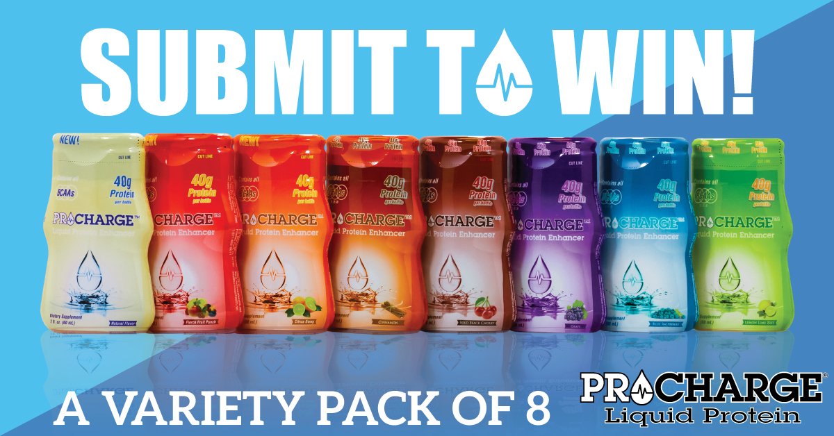 ProChargeLiquid's tweet photo. Take our short 1-min. survey and you'll be entered to win a 
ProCharge® Liquid Protein Variety 8-pack! VISIT: https://t.co/lvyam71ZxM https://t.co/GtOgHXgPWr