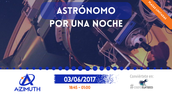 Azimuth_Spain's tweet photo. ¡Últimas plazas! Conviértete en Astrónomo por una noche. Conviértete en #Astroturista 💫 @CalarAltoObs https://t.co/ylzu4BXy8U https://t.co/Dwqw6ig7Ol