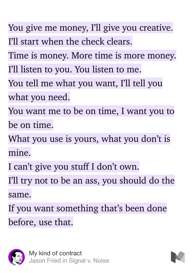 My kind of contract — a fun, direct take on a work for hire contract → m.signalvnoise.com/my-kind-of-con…