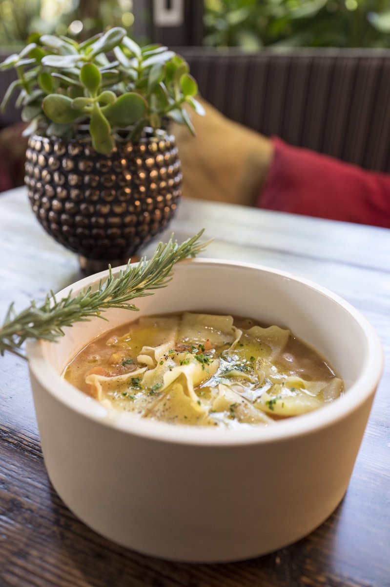 Today's chilly forecast calls for Pasta &amp; Fagioli. #vinotecaLA #fourseasonsla #powerpatio 📷: <a href="/scrumphsus/">Scrumphsus</a>