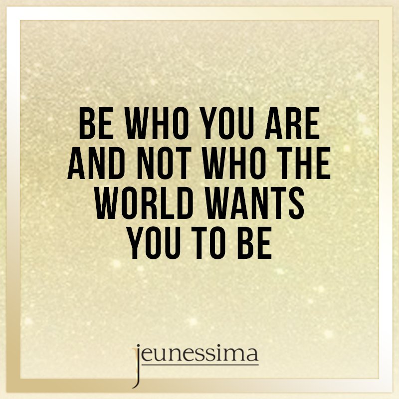InesODonovan's tweet photo. Be who you are and not who the world wants you to be #quotestoliveby https://t.co/ndBoOB7GS8