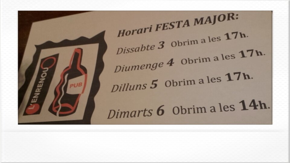 publenrenou's tweet photo. Ei! No patiu que x #FMLLAGOSTERA podreu venir a fer el te de les 5 igualment #horari #FestaMajor #Llagostera #xupito de les 5 #cavallitus https://t.co/kTYi50xJe8