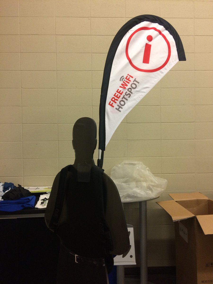 NexusExhibits's tweet image. Looking for something unique to showcase your brand? These #BackpackFlags are perfect for any event! @TourismCalgary