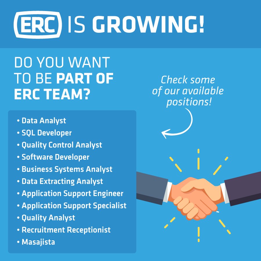 ERCGLOBALDR's tweet photo. #ERCIsGrowing! We have IT and quality positions available for you! You can apply online or calling us at 809-908-0145. #BeERC today! https://t.co/7gRhsGqm0O