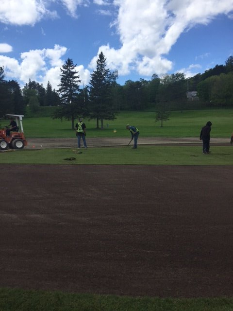 New sod on the 11th green at Deerhurst Lakeside! #golf <a href="/andrewnieder/">Andrew Nieder</a> <a href="/GolfMuskoka14/">Golf Muskoka</a>
