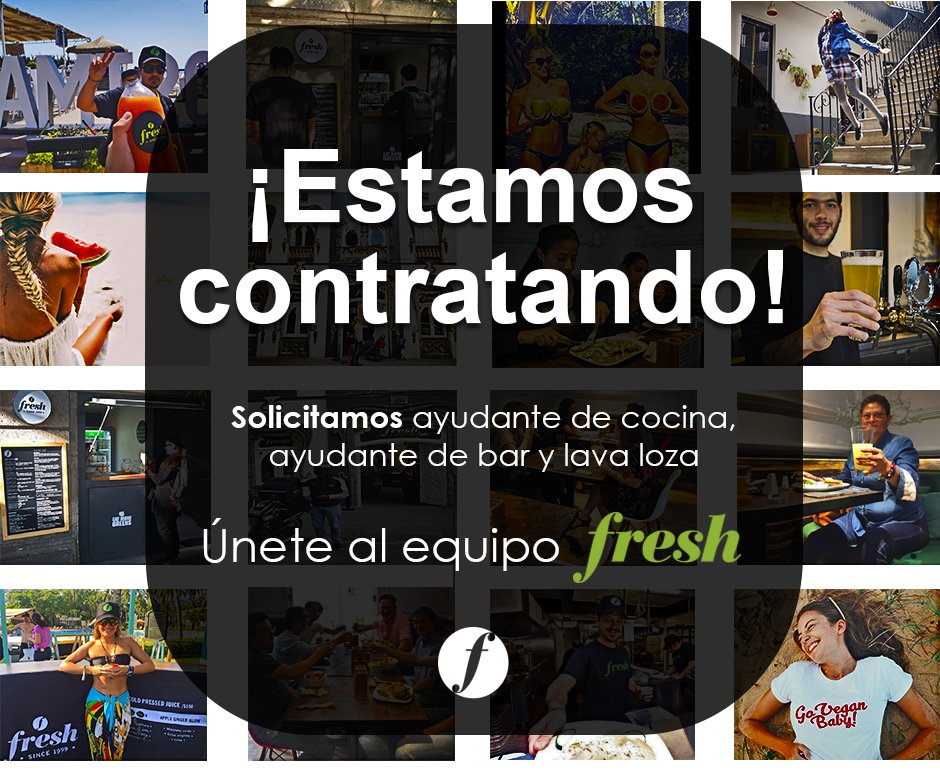 Fresh_Mexico's tweet photo. Únete a la gran familia #Fresh, envíanos tu CV al correo rich@freshrestaurants.mx ¡Forma parte de nuestro equipo! 🙋🏻🙋 https://t.co/fKVpfK4Qc6
