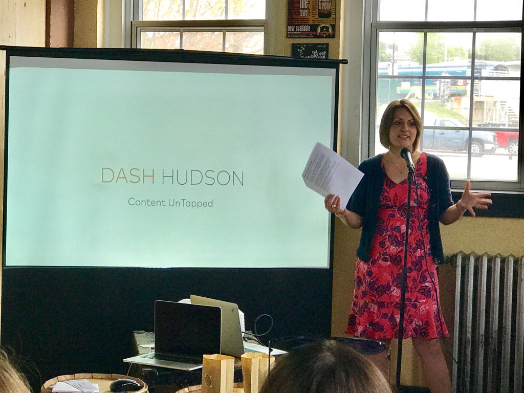 FKParsons's tweet photo. #ContentUntapped is getting underway @GarrisonBrewing with @IABCMaritimes EVP @aubrecka kicking things off. https://t.co/uqXJLdJuCs