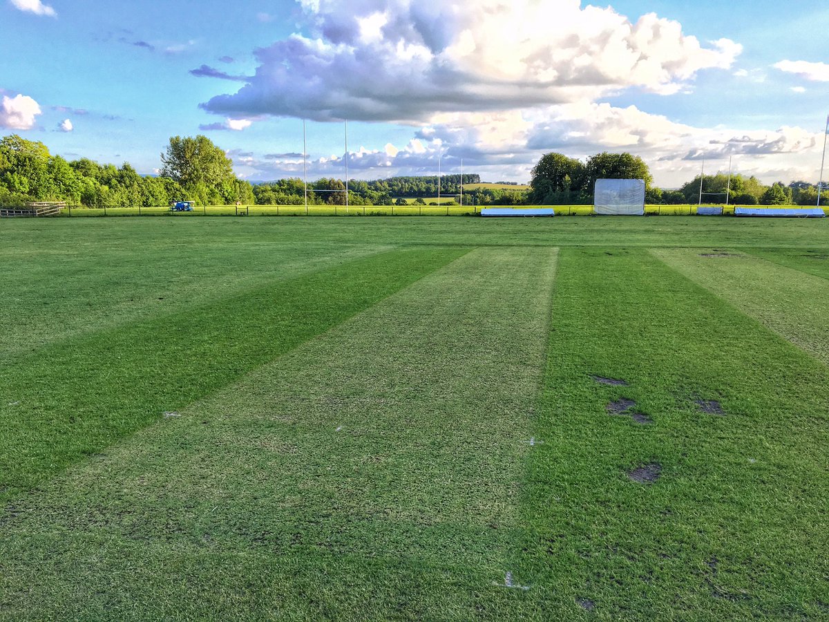 FDCCGroundstaff's tweet photo. This weekends wicket for the twos and @Oxoncb U14's coming along well, looks like we might even have a dry lead up to the weekend ⛅️🏏 https://t.co/0LApeiiCif