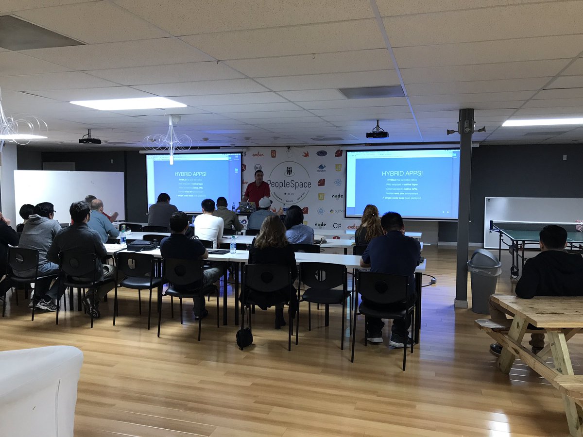 AngularJSOC's tweet image. .@ChrisGriffith talking to us about the latest in Ionic. Thanks @Ionicframework for sponsoring!!!