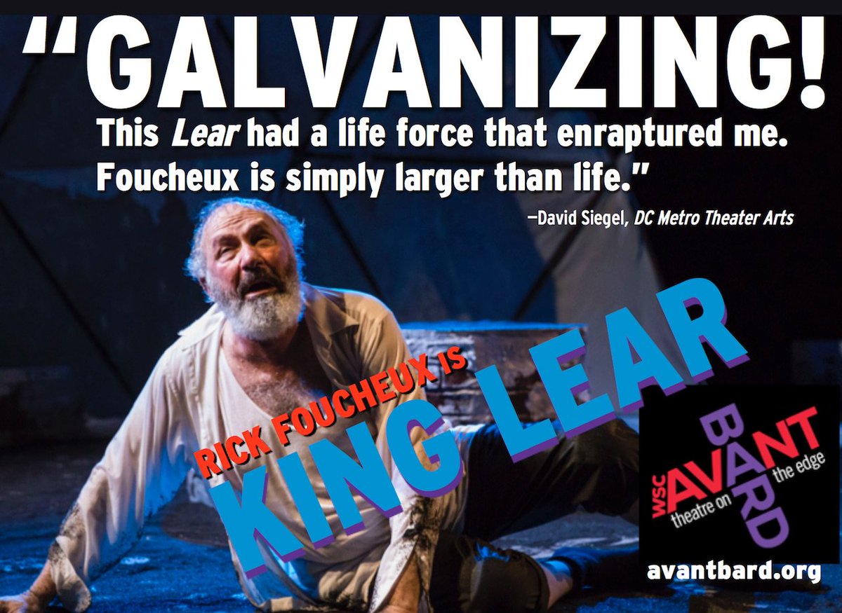 AvantBard's tweet photo. Avant Bard presents KING LEAR, starring Rick Foucheux as Lear. NOW PLAYING to June 25. Info and tix: https://t.co/Kricu0wv2A #AvantLear https://t.co/JHoTuX3QNa