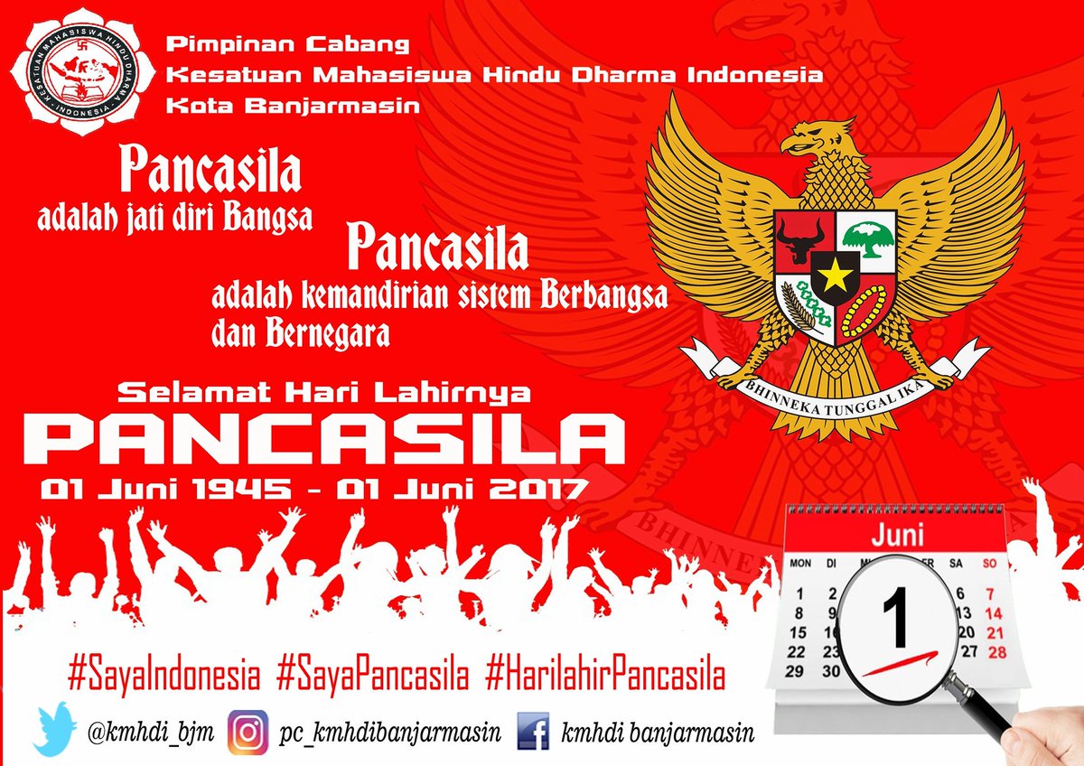 kmhdi_bjm's tweet photo. #SayaINDONESIA 
#sayaPANCASILA 
#simakramaKebangsaan 
#kmhdiBanjarmasin https://t.co/sQB7Nglihr