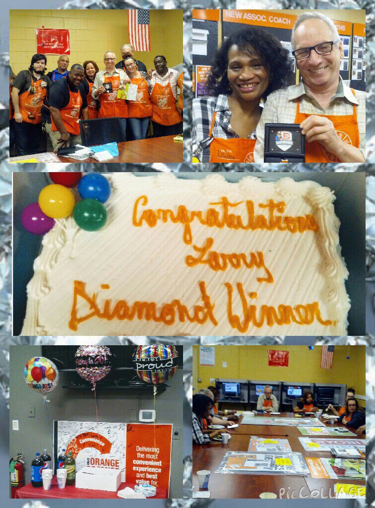 Store 1217 celebrating Larry's diamond award! Thank you for living our values!!
#HomeDepot #livingourvalues #Diamondaward